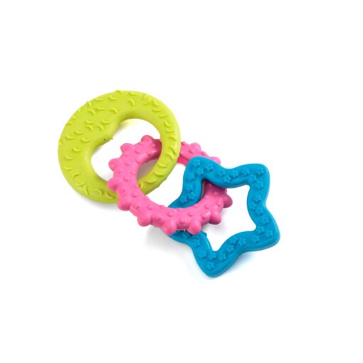 Jouet à Mordre LeoPet Triple en Caoutchouc 18,5 cm – Image 2