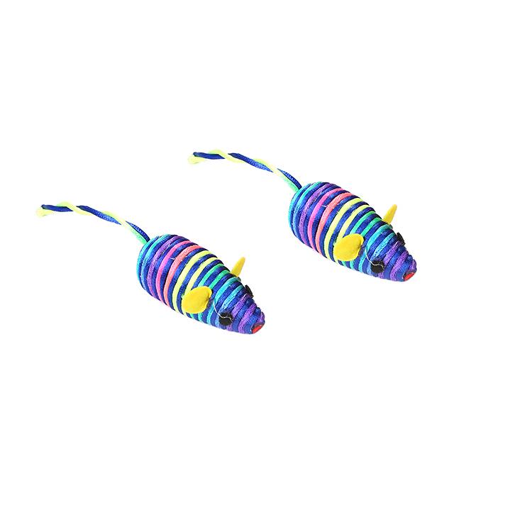 Jouet Set de 2 Souris Colorées 6,5cm – Image 2