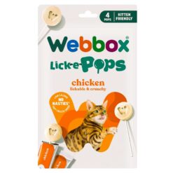 Webbox Lick-e-Pops pour chaton (Poulet | Thon)  (4x14g)