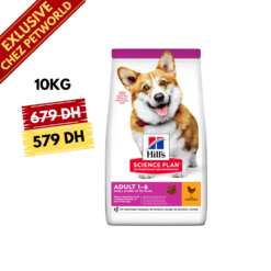 Hill's Science Plan Aliment Pour Chien Adulte Small and Mini Au Poulet 10kg Promo
