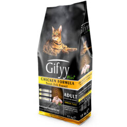 Gifyy Plus Nourriture pour Chat Adulte Au Poulet 15 kg