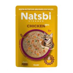 Natsbi Steamed Pour Chat Poulet 80g