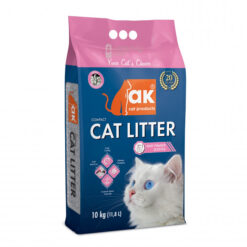 Litière agglomérante ultra absorbante et parfumée AK Cat 10Kg et 5Kg (Lavande | Savon de Marseille | Baby Powder)