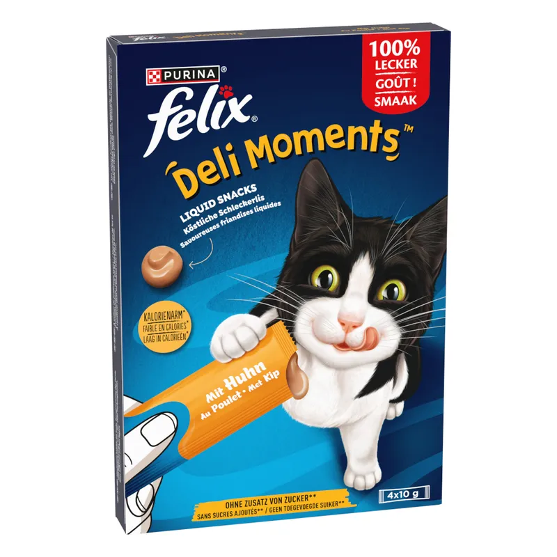Purina Felix Deli Moments Au Poulet 4x10g