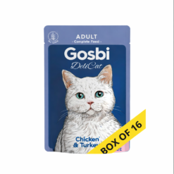 Gosbi Delicat Au Poulet & Dinde Loaf Aliment Complet Pour Chat Adulte 70g Boite de 16 Sachets Promo