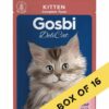 Gosbi Delicat Agneau Loaf Aliment Complet Pour Chaton 70g Boite de 16 Sachets Promo