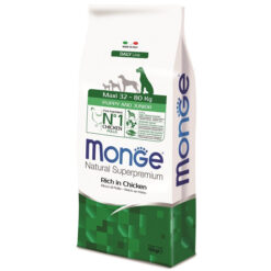 Monge Maxi Puppy And Junior Poulet Croquettes Chiot 3kg | 12kg