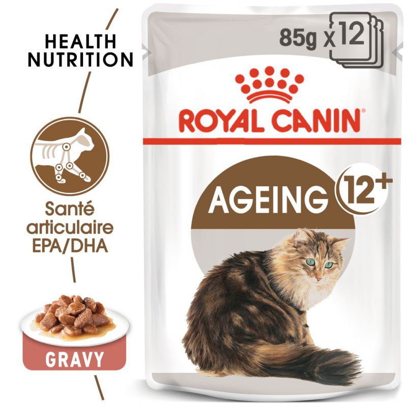 Royal Canin Pochons Ageing 12+ en sauce 12x85 G – Image 3
