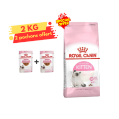 Royal Canin Kitten 2 kg + 2 Pochons kitten 85g Gratuit