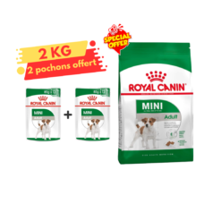 Royal Canin Mini Adult 2 Kg + 2 Pochons 85g Gratuit