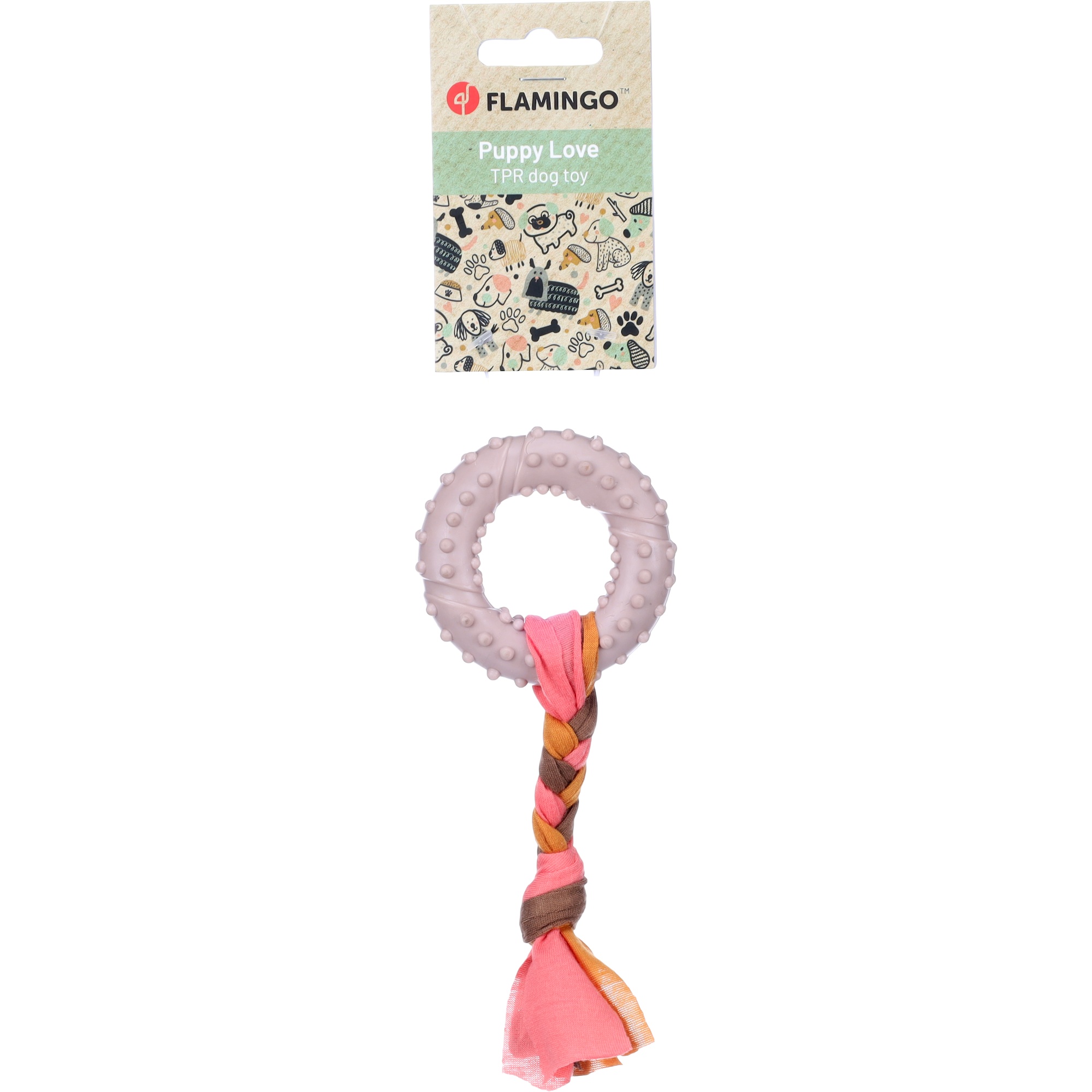 Flamingo Jouet Pour Chien Bunty Anneau Taupe – Image 2