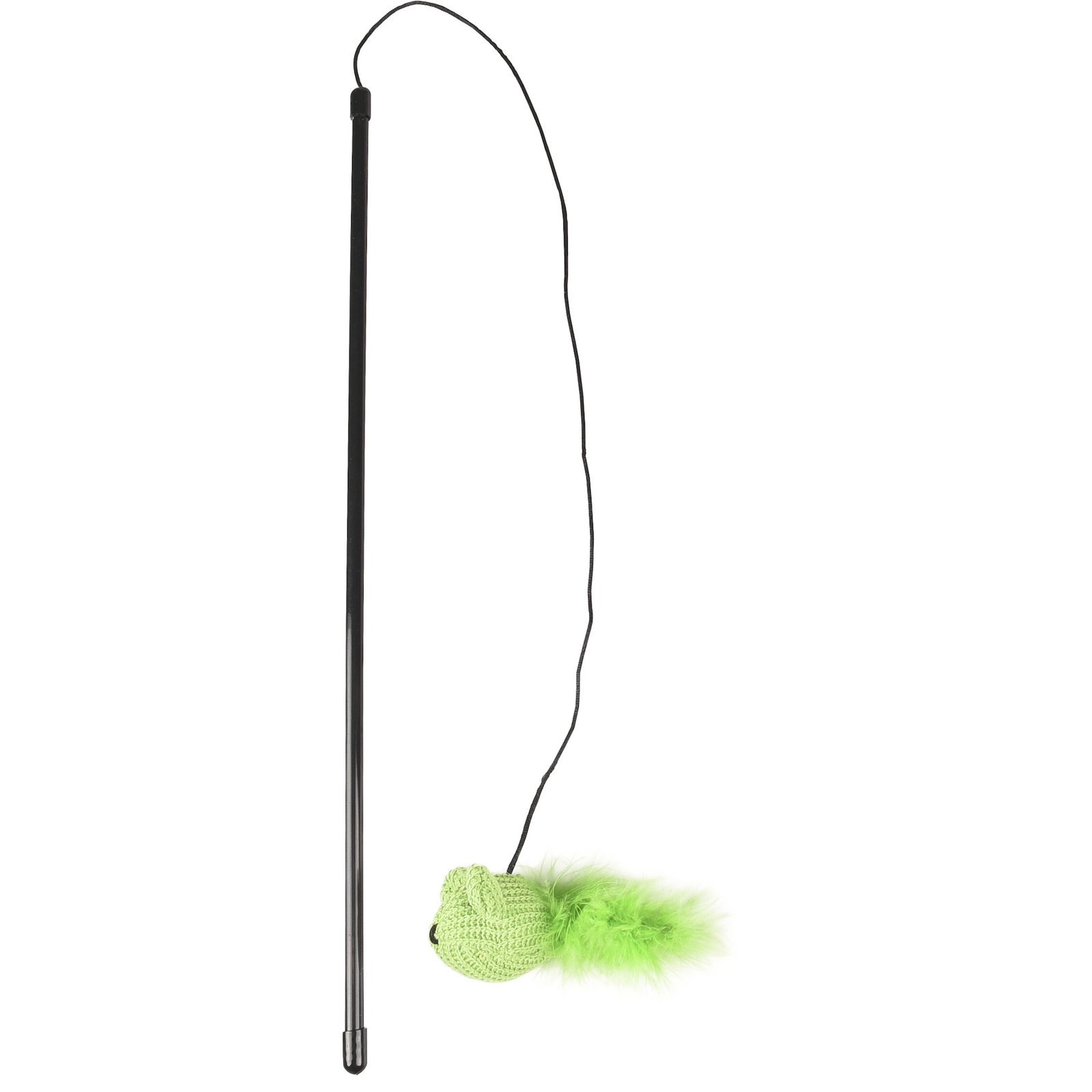 Jouet Flamingo Chat Vera Canne à pêche avec Souris (Vert | Rose) – Image 3