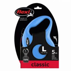 Laisse Retractable FLEXI Bleu Design 50kg - 5m