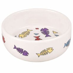 Gamelle Pour La Nourriture Et Eau Fisk Rond Blanc En Céramique Flamingo (325ml | 375ml)