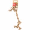 Flamingo Jouet Chanvre Kush Cordon Avec 2 Noeuds Brun