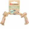 Flamingo Jouet Chiot Chanvre Luro Cordon Avec 2 Noeuds Brun