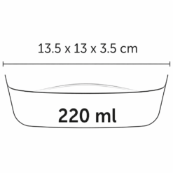 Alternative view of Flamingo Gamelle Pour La Nourriture et L'eau Mylo Chat Noir & Blanc 220ml