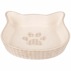 Flamingo Gamelle Pour La Nourriture et L'eau Mylo Chat Noir & Blanc 220ml