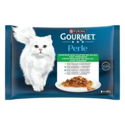 Purina Gourmet Perle Thin Flocons aux légumes 4x85 g