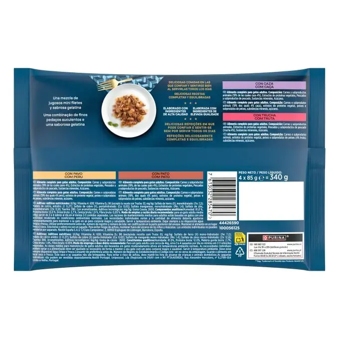 Purina Gourmet Perle Fine Flakes Assortiment de Gelée 4x85 g – Image 2