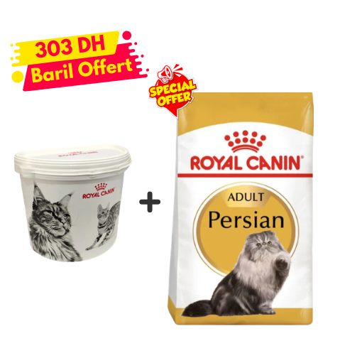 Royal Canin Persian Adulte 2 Kg + Baril Gratuit