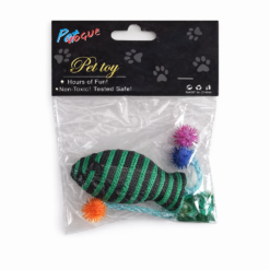 Alternative view of Jouet Chat Poisson (Gris et Blanc | Vert et Blanc | Vert et Noir)