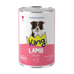 King Pâtée pour Chat Morceaux d'Agneau en Sauce 400 g