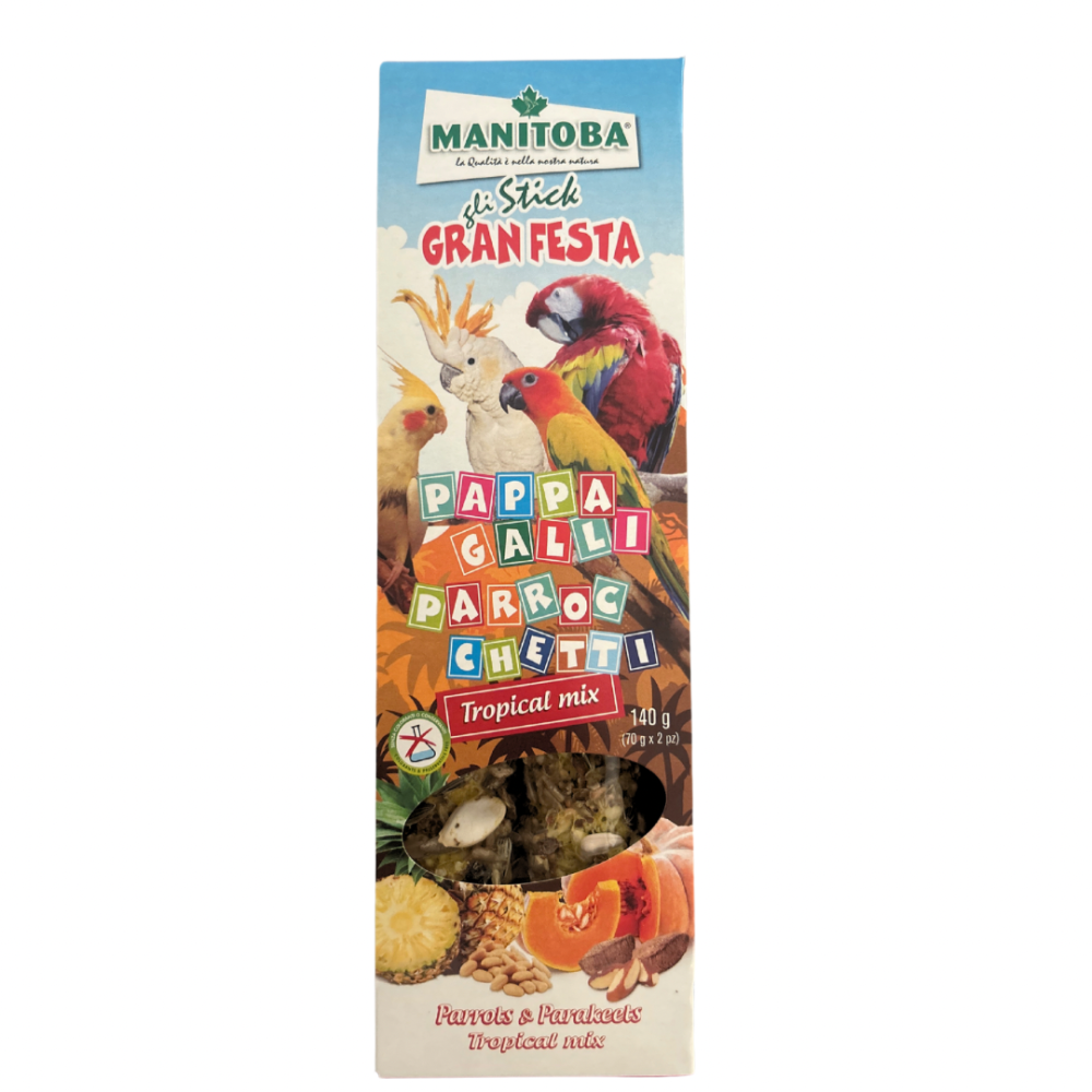 Manitoba Friandise Sticks Gran Festa aux Fruits et à la Cacahuète (2 bâtonnets )140g