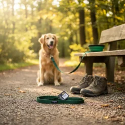 Alternative view of Laisse Nylon Premium Verte - 25mmx120cm - CANIJESS