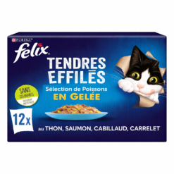 Purina Felix Tendres Effilés en Gelée Sélection Poisson 12x85g