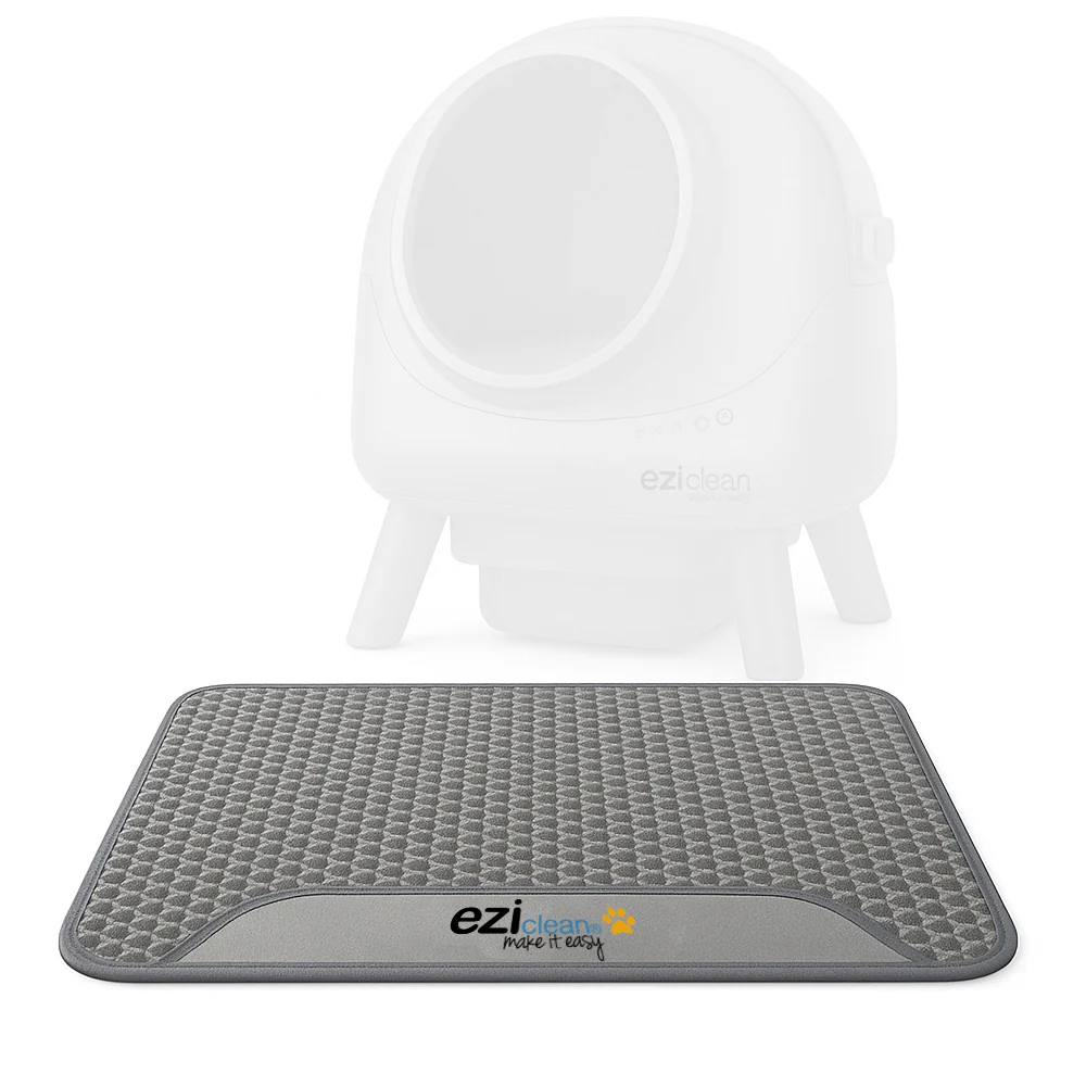 Tapis à litière Anti-Projection à Deux Couches Grande Taillle 50x40cm Gris pour Litière Chat EZIclean® CATBOT