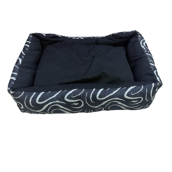 Lit pour Chien premium Motif Noir et Blanc 95x65cm