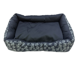 Lit pour Chien premium Motif Noir et Blanc 95x65cm