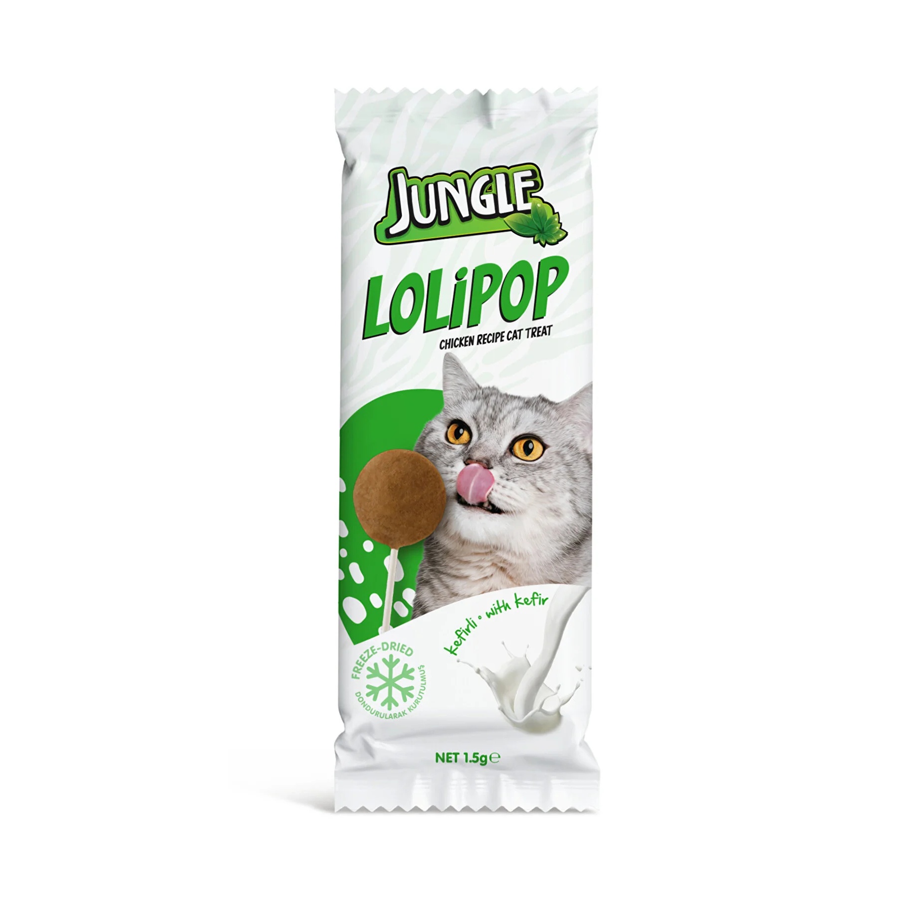 Jungle Sucette pour Chat Poulet au Kefir (1 pièce)