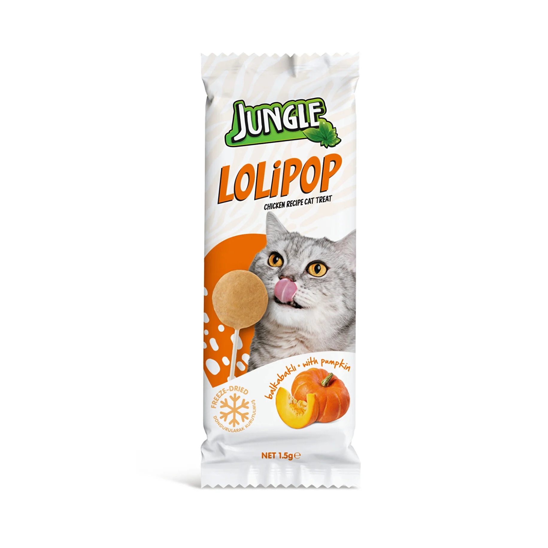 Jungle Sucette pour Chat Poulet à la Citrouille (1 pièce)