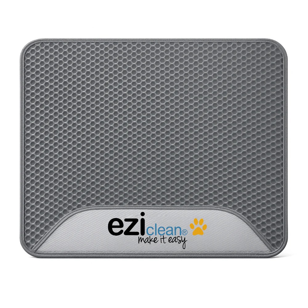 Tapis à litière Anti-Projection à Deux Couches Grande Taillle 50x40cm Gris pour Litière Chat EZIclean® CATBOT – Image 2
