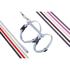 Alternative view of Harnais avec laisse Flamingo Ziggi Granit Bleu