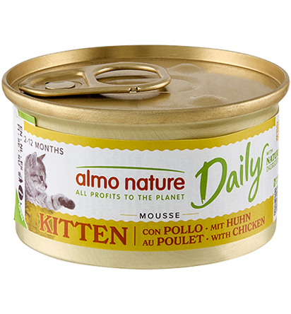 Almo Nature Daily en Mousse 85g | Chaton | Poulet