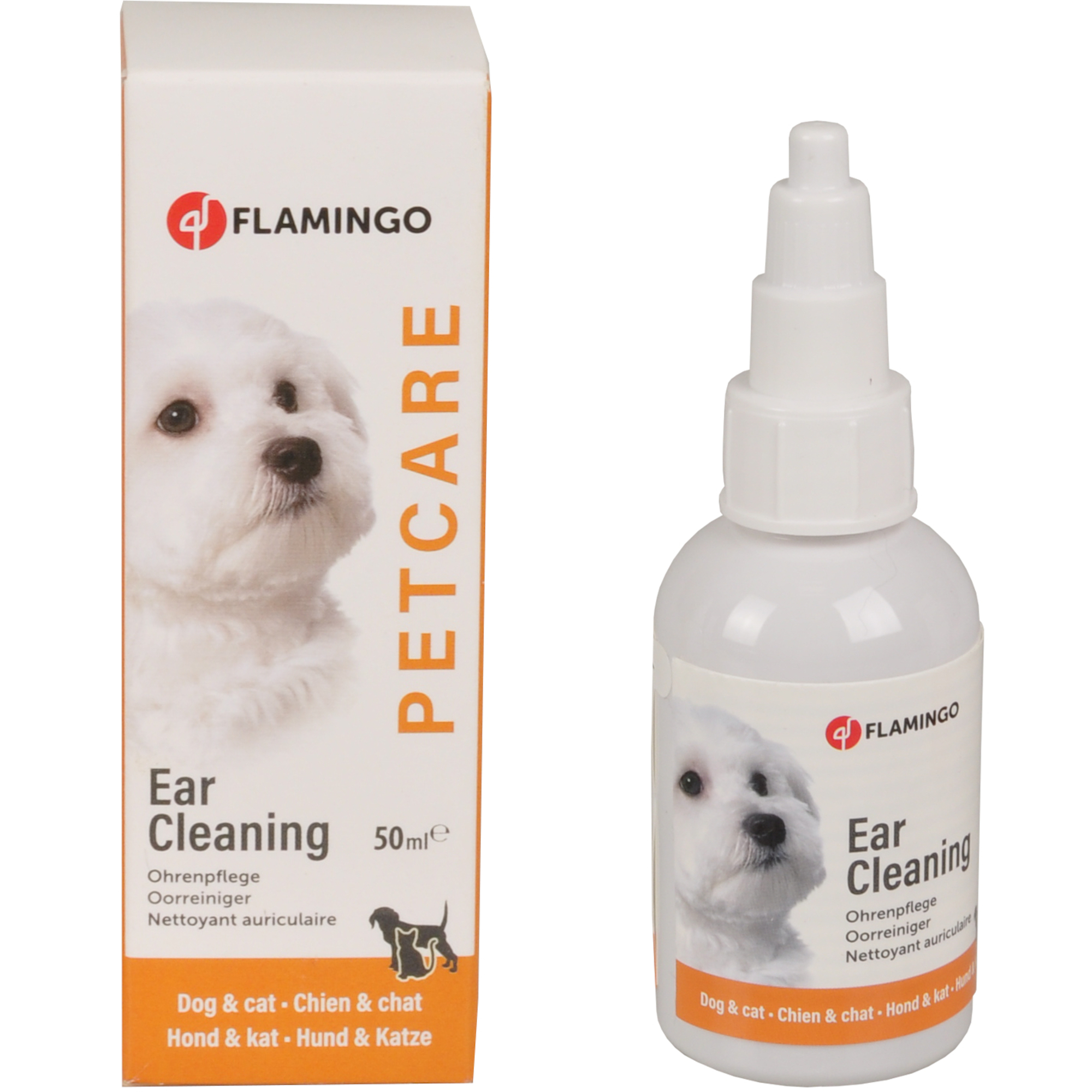 Flamingo Nettoyant des Oreilles pour Chats et Chiens 50ml – Image 2