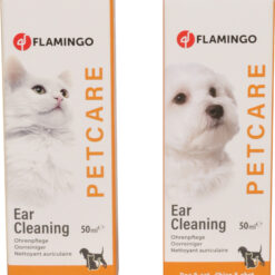 Flamingo Nettoyant des Oreilles pour Chats et Chiens 50ml