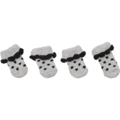 Alternative view of Chausette Asia 4 pcs En Coton Gris - Flamingo ( S | M )