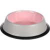 Gamelle Pour la Nourriture et L'eau Chat Nell Rond Gris clair & Rose Anti-Derapant Grace Au Bord 200 ml - Flamingo