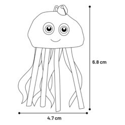 Alternative view of Jouet Flamingo Strellow Poulpe Jaune