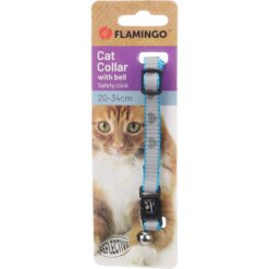 Collier Flamingo Chat Minx Bleu