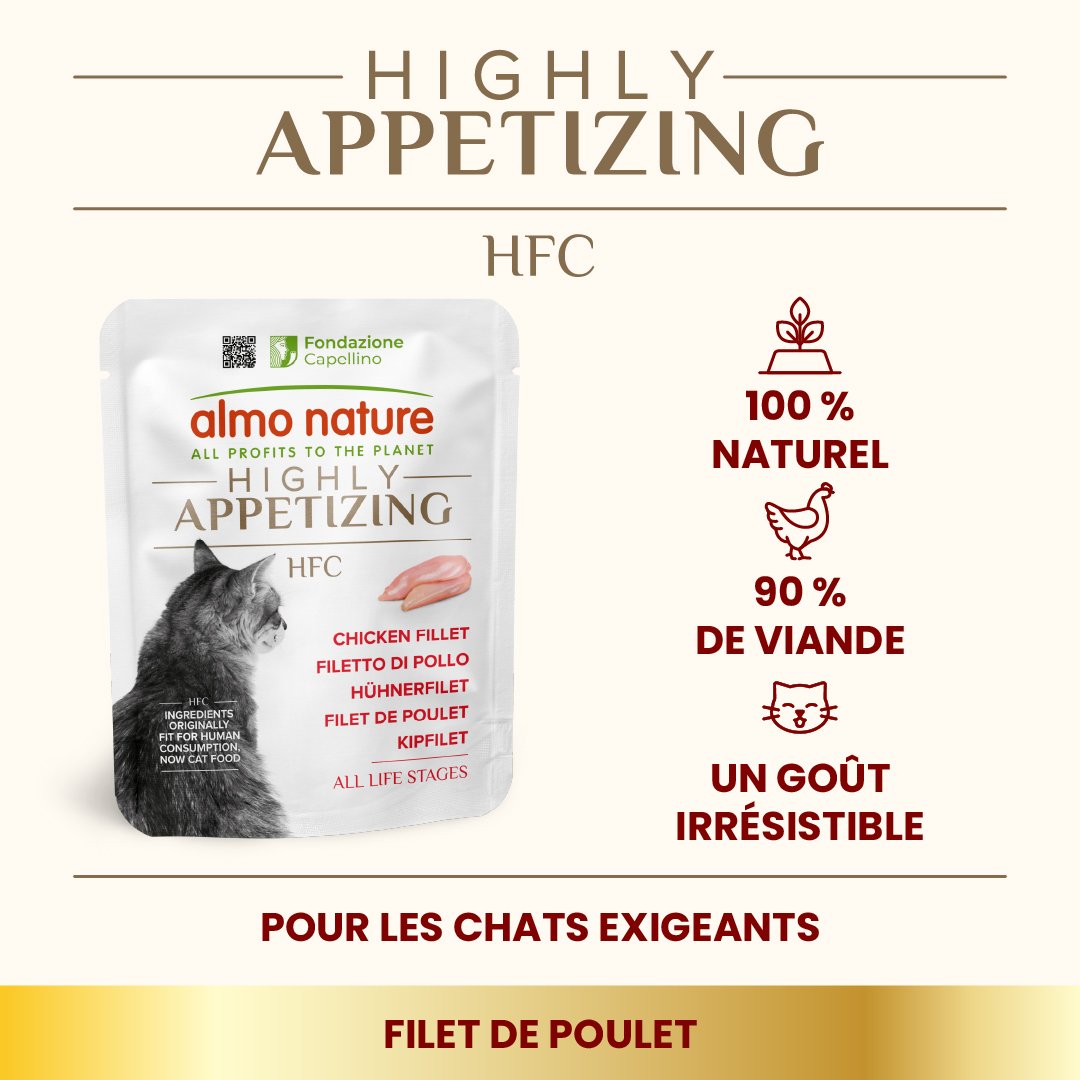 Almo Nature HFC Highly Appetizing 50g | Chat Adulte | Filet de Poulet – Image 4