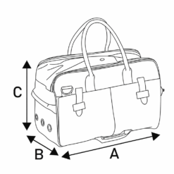 Alternative view of Sac de Transport Boston Brun Foncé 52cm x 25cm x 35cm - Flamingo