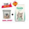 Gosbi Croquettes Original Chat Stérilisé 7kg + Baril Gratuit