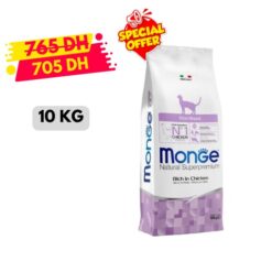 Monge Croquettes Chat Stérilisé Poulet 10kg Promo