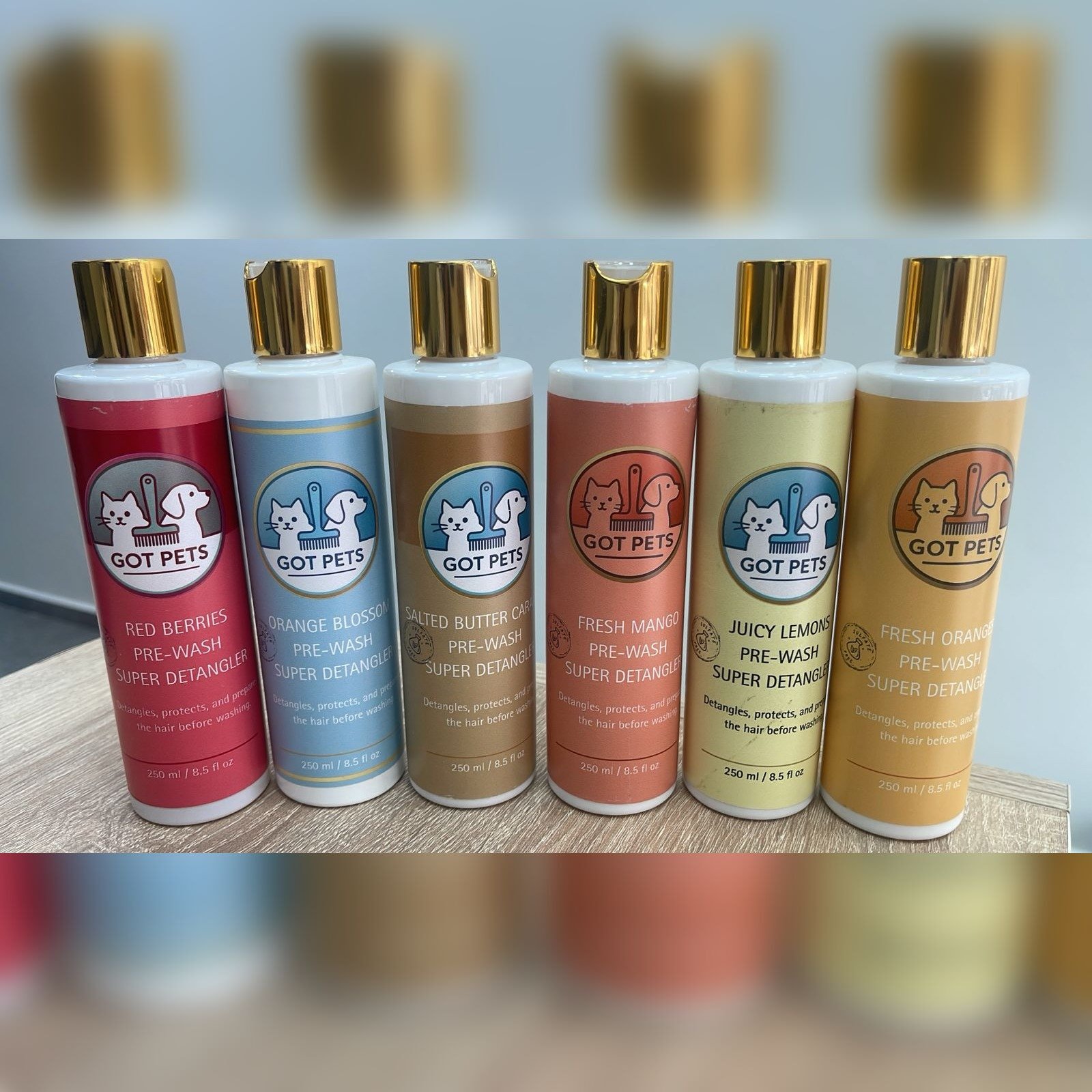 Shampooing & Pré-Wash GOT PETS pour Chiens & Chat 250ml (Caramel | Fleur d'Oranger | Mangue | Fruits rouges) – Image 5