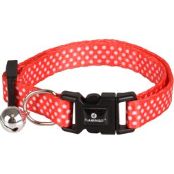 Collier Flamingo Chaton Aiwa Rouge et Blanc